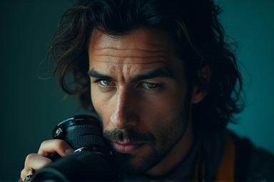 Miniature du contenu 'Vision d'Artiste', un portrait stylisé d'un photographe.
